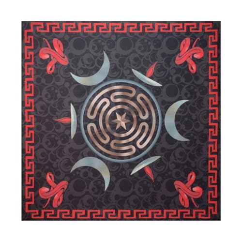 BUBEFSKD Quadratform Pendel Gottesmat Altäre Tischdecke Brettspielkarten Pad Runes Tischtuch Mysteriöses Brettspiel Vermögen Tischtuch BUBEFSKD Quadratform Pendel Gottesmat Altäre Tischdecke Brettspielkarten Pad Runes Tischtuch Mysteriöses Brettspiel Vermögen Tischtuch von BUBEFSKD