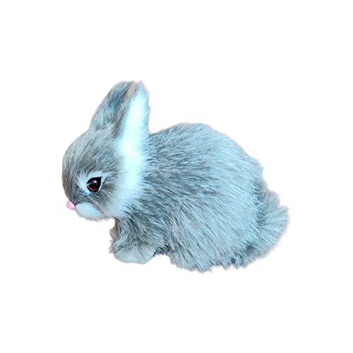 BUBEFSKD Simulation Kaninchenpuppe Süße Hasenstatue Süße Tierkunst Ornamente Für Kinder Day Kid Girl Jungen Präsentieren Geschenk Simulation Doll von BUBEFSKD