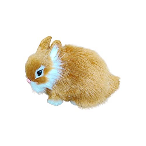 BUBEFSKD Simulation Kaninchenpuppe Süße Hasenstatue Süße Tierkunst Ornamente Für Kinder Day Kid Girl Jungen Präsentieren Geschenk Simulation Doll von BUBEFSKD
