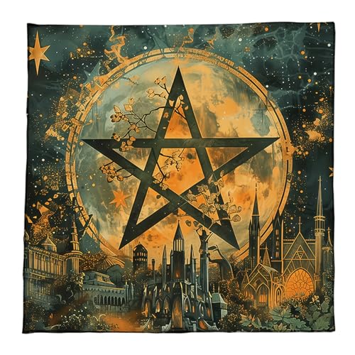 BUBEFSKD Stilvolle Tarot Meditationen Abdeckung Faltbarer Samt Stoff Raum Effizientes Starkes Design Für Reisen Geeignet Verwenden Sie Tischdecke von BUBEFSKD