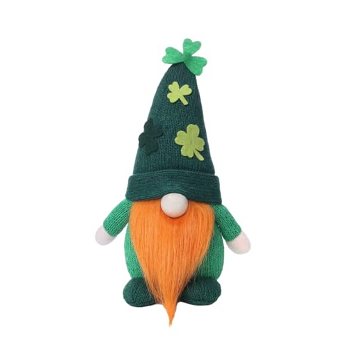 BUBEFSKD Stpatrick's Day Irische Kobold Dekorationen Grüne Gesicht Weniger Skandinavianer Rudolph Doll Party Versorgung Grüner Irish von BUBEFSKD