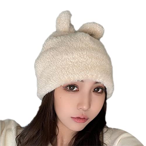BUBEFSKD Süße Kaninchenohren Wollhut Mütze Plüsch All Match Kalte Ohrschütze Für Halloween Weihnachten Thanksgiving Neujahr Wollhut Für Baby Männer Baby Jungen Mädchen Kleinkinder von BUBEFSKD