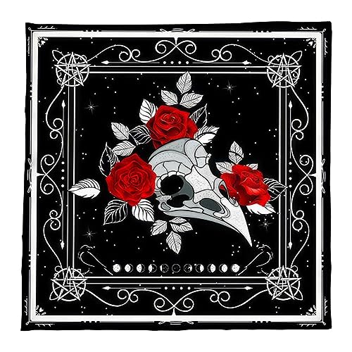 BUBEFSKD Tarotkarte Tischdecke Quadratische Göttlichkeit Tapisserie Schädel Vogel Kopfblume Astrologys Tischdecke Hexerei Tischmatte Göttisch Karten Tisch Wanddekoration Hexereien Vorräte Vorräte BUBEFSKD Tarotkarte Tischdecke Quadratische Göttlichkeit Tapisserie Schädel Vogel Kopfblume Astrologys Tischdecke Hexerei Tischmatte Göttisch Karten Tisch Wanddekoration Hexereien Vorräte Vorräte von BUBEFSKD