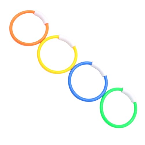 BUBEFSKD Tauchringe Pool Spielzeug 4PCS Farbenfroh Für Kinder Unterwasser Training Schwimmbad BUBEFSKD Tauchringe Pool Spielzeug 4PCS Farbenfroh Für Kinder Unterwasser Training Schwimmbad von BUBEFSKD