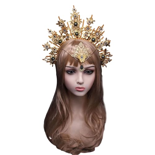 BUBEFSKD Teenager Studenten Handgefertigtes CROWN HAARBAND Mit Cosplay Crown Stirnband Set Performances Haar Hoop Zubehör Stirnbänder Für Frauenzubehör Zubehör Verzierungen BUBEFSKD Teenager Studenten Handgefertigtes CROWN HAARBAND Mit Cosplay Crown Stirnband Set Performances Haar Hoop Zubehör Stirnbänder Für Frauenzubehör Zubehör Verzierungen von BUBEFSKD