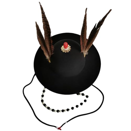 BUBEFSKD Vintage Hat Außergewöhnliche Kopfbedeckung Für Enthusiasten Historischer Kostüme Und Beeindruckende Bühnenaufführungen Verwenden Traditionelle Chinesische Hüte Für Männer Traditioneller von BUBEFSKD