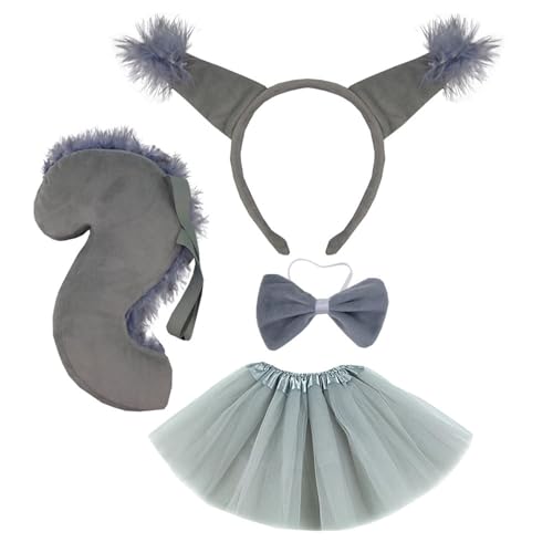 Frau Cartoon Eichhörnchen Ohrform Stirnband Mit Heckset Hair Hoop Animes Charakter Performances Live Sendung Kopfstück Animal Stirnbänder Erwachsener Für Frauen Farbenfroh von BUBEFSKD