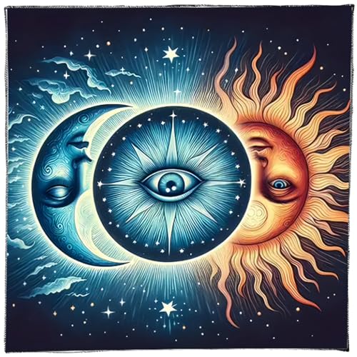 Göttlichkeit Tischdecke Blumenmond Sonne Astrologie Tarotkarte Tischdecke Altars Stoff Brettspiel Accessoire Kartentisch Tuch Wand Dekore Göttlichkeit Tischdecke Blumenmond Sonne Astrologie Tarotkarte Tischdecke Altars Stoff Brettspiel Accessoire Kartentisch Tuch Wand Dekore von BUBEFSKD