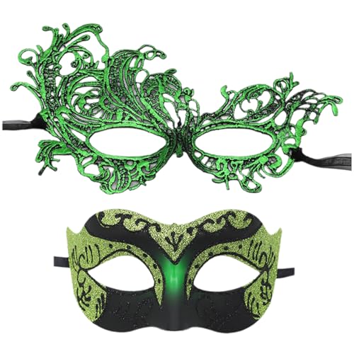 Pack Mit 2 Zarten Und Ihre Maskeraden Maske Charm Accessoires Kostüm Und Halloween Fun Bequem Pack Mit 2 Zarten Und Ihre Maskeraden Maske Charm Accessoires Kostüm Und Halloween Fun Bequem von BUBEFSKD