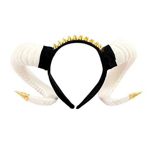 Weiße Silberne Farbe Schaf Bullenhorn Form Cosplay Stirnband Künstliche Ochse Karneval Halloween Weiße Silberne Farbe Schaf Bullenhorn Form Cosplay Stirnband Künstliche Ochse Karneval Halloween von BUBEFSKD
