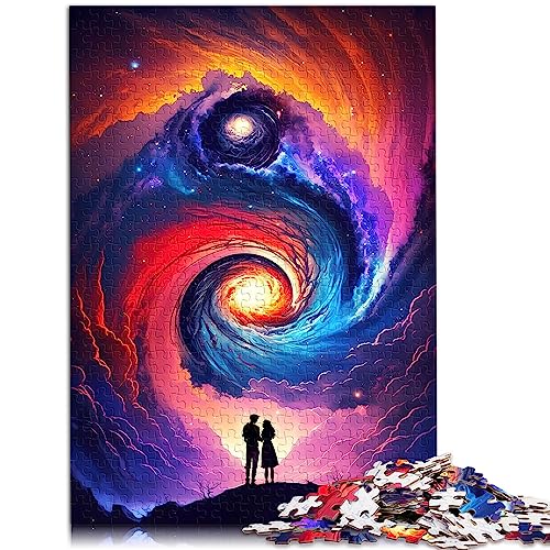 1000 Puzzles für Erwachsene 1000 Teile Intergalaktisches Paar Papppuzzle Lernspiele Heimdekoration Puzzle 10,27 x 14,96 Zoll von BUBELS