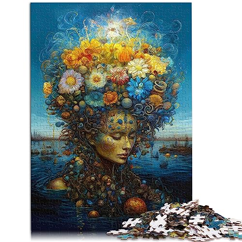 1000 Teile Puzzle Geschenke Frau Blume Premium Recycling Board Lernpuzzle 10,27 x 14,96 Zoll von BUBELS