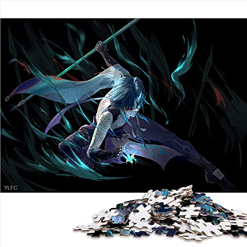 1000 Teile Puzzle Geschenke Genshin Impact Xiao Premium Recycling Board Staycation Kill Time 10,27 x 14,96 Zoll von BUBELS