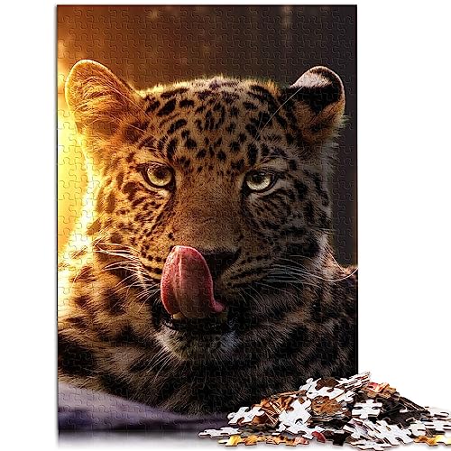1000 Teile Puzzle für Erwachsene Das Leopardenjunges Holzpuzzle für Erwachsene Geschenke 14,96 x 20,47 Zoll von BUBELS