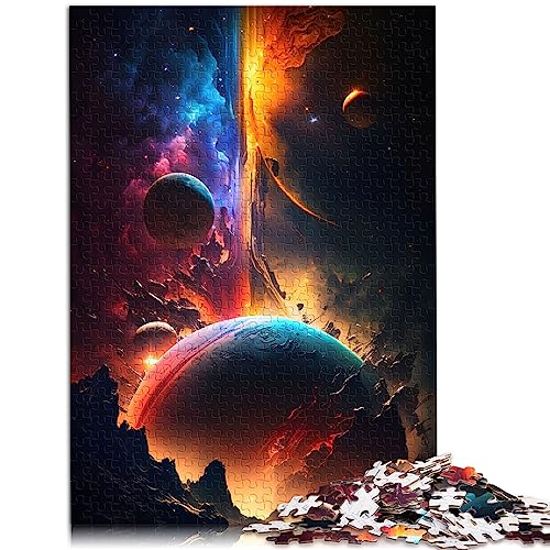 1000-teiliges Puzzle für Erwachsene, Farben des Universums, Premium-Karton, präzises, ineinandergreifendes Denkspiel, 26 x 38 cm von BUBELS
