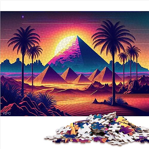 1000-teiliges Puzzle für Erwachsene, Pyramiden der Zukunft, hochwertige, 100% recycelte Brettspiele, unterhaltsame Puzzlespiele, 26 x 38 cm von BUBELS
