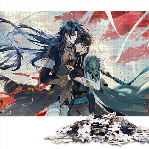 1000-teiliges Puzzle für Erwachsene Honkai Star Rail Holzpuzzle „Staycation Time Kill Time“ 50x75cm Puzzle für Erwachsene von AITEXI
