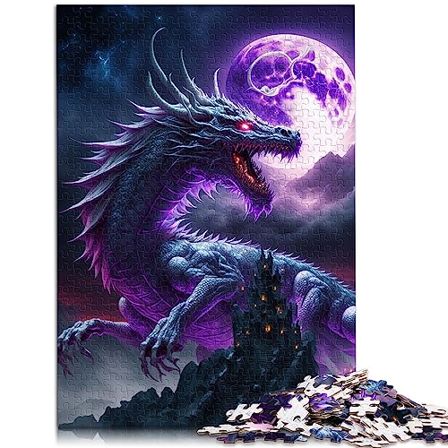 Brave Dragon Puzzle 1000 Teile Holzpuzzle für Erwachsene und Kinder ab 10 Jahren, 19,7 x 29,5 Zoll von BUBELS