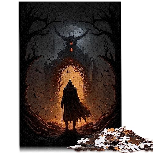 Horror Art 1000 Teile Puzzles für Erwachsene. Papppuzzles für Erwachsene und Kinder ab 12 Jahren, 26 x 38 cm von AITEXI