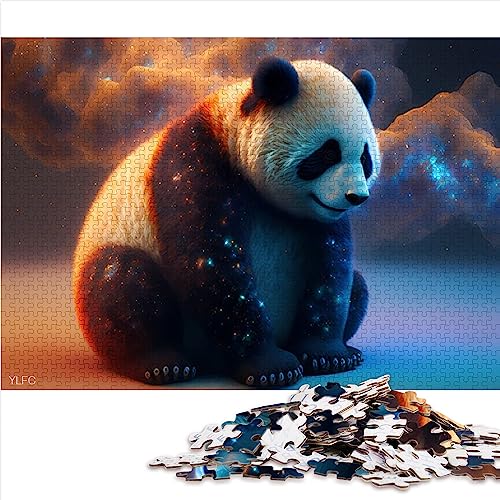 Panda 1000 extra große Puzzleteile, Premium-Recyclingbrett, Erwachsenenpuzzlespiel, Home Art Decor, 10,27 x 14,96 Zoll Panda 1000 extra große Puzzleteile, Premium-Recyclingbrett, Erwachsenenpuzzlespiel, Home Art Decor, 10,27 x 14,96 Zoll von AITEXI