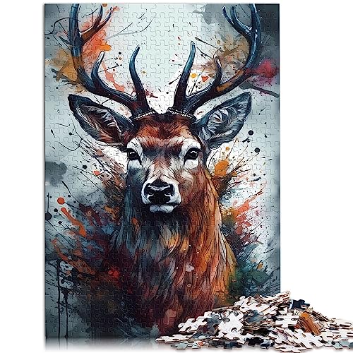Puzzle für Erwachsene, 1000 Hirsche, Popart-Holz, Puzzle – anspruchsvolles Spiel, 50 x 75 cm große Puzzles für Erwachsene Puzzle für Erwachsene, 1000 Hirsche, Popart-Holz, Puzzle – anspruchsvolles Spiel, 50 x 75 cm große Puzzles für Erwachsene von AITEXI