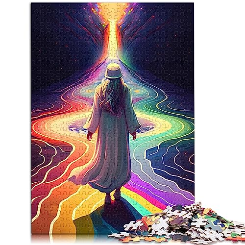 Rainbow Spirit Puzzles 500 Teile für Teenager, Geschenke, Holzpuzzle für Erwachsene und Kinder ab 12 Jahren, 14,96 x 20,47 Zoll von BUBELS