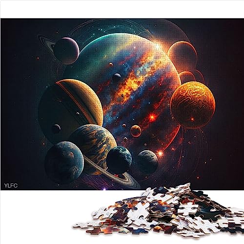 Sonnensystem-Neon-Puzzle für Erwachsene, 1000 Teile, 100% recycelter Karton, Erwachsenenpuzzle, Geschenke, 26 x 38 cm Sonnensystem-Neon-Puzzle für Erwachsene, 1000 Teile, 100% recycelter Karton, Erwachsenenpuzzle, Geschenke, 26 x 38 cm von AITEXI