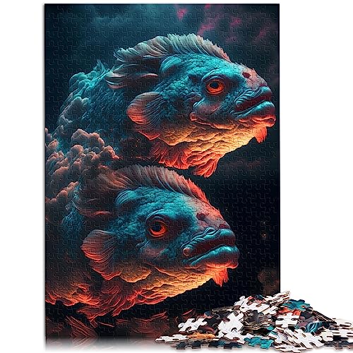 Verträumte Wolkenfische, 1000-teiliges Puzzle für Erwachsene, hochwertiges, zu 100% recyceltes Brettspiel, Herausforderungsspielzeug, 26 x 38 cm von BUBELS