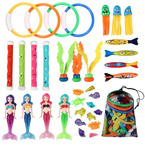 Tauchspielzeug-Set,35 Stück Tauchspielzeug für Kinder,Poolpartys für Strandspiele, Wassersport,Pool Spielzeug geeignet für Kinder im Alter von 3-12 Jahren Tauchspielzeug-Set,35 Stück Tauchspielzeug für Kinder,Poolpartys für Strandspiele, Wassersport,Pool Spielzeug geeignet für Kinder im Alter von 3-12 Jahren von BUCOMTU