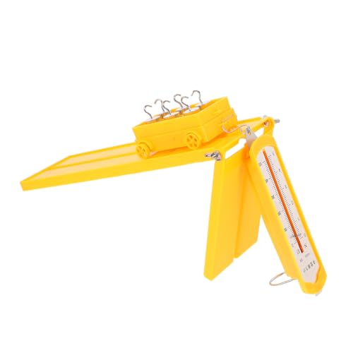 BUGUUYO 1 Satz Hebelscheibe -Set Physik experimente Riemenscheibenbewegungswerkzeug DIY-Modellbausatz für Physikexperimente Flaschenzüge mit Halter Riemenscheibenhalter Plastik Yellow von BUGUUYO