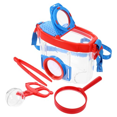 BUGUUYO 1 Set Beobachtungsbox Kit Outdoor Toys Spider Catcher Beobachtung Container Viewer Container Einschub Beobachtungswerkzeug Für Abs Rot BUGUUYO 1 Set Beobachtungsbox Kit Outdoor Toys Spider Catcher Beobachtung Container Viewer Container Einschub Beobachtungswerkzeug Für Abs Rot von BUGUUYO