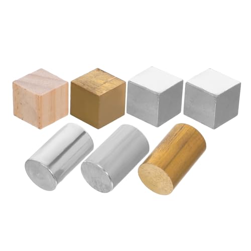 BUGUUYO 7 Stück Teiliges Dichtewürfel Set aus Kupfer Aluminium Eisen für Dichteexperimente Physikunterricht und Stem Bildung für Schüler und Lehrkräfte von BUGUUYO