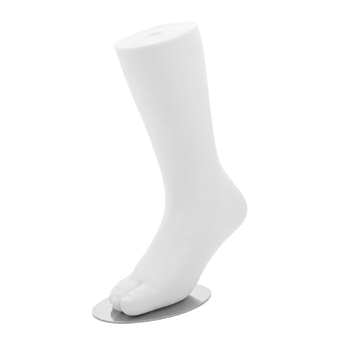 BUGUUYO Fußmodell Kinder Fuß Schaufensterpuppe Fußschaufensterpuppen Für Socken Menschliche Fußpuppen Mannequin-fuß Fuß Schaufensterpuppe Fußanzeige Socken-display-fuß Plastik Weiß von BUGUUYO