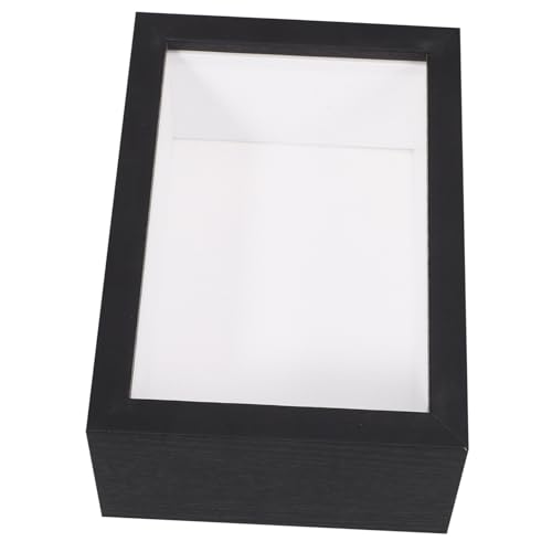 BUGUUYO Insektenproben-ausstellungsrahmen Glas Holz Schattenbox Fotorahmen Für Getrocknete Blumen Rustikales Schwarz von BUGUUYO