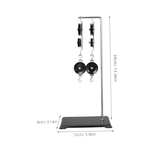 BUGUUYO Physik Pulley Kit mit Einstellbarer Klemme und Verzinktem Stabilen Sockel Mechanik Experimentier Schüler und Lehrer Langlebiges Physik Versuchsgerät für Labor und Unterricht BUGUUYO Physik Pulley Kit mit Einstellbarer Klemme und Verzinktem Stabilen Sockel Mechanik Experimentier Schüler und Lehrer Langlebiges Physik Versuchsgerät für Labor und Unterricht von BUGUUYO