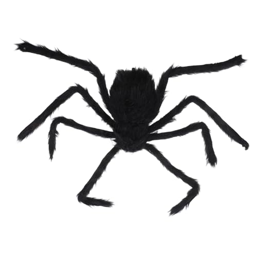 BUGUUYO Sound Aktivierte Spinne mit Leuchtaugen für Garten Terrasse und Halloween Party Realistische und Gruselige Klänge von BUGUUYO