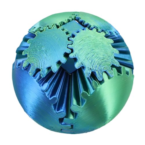 BUGUUYO Zahnrad-Spinnball Loop- Spiralkegel Kugel Kugel Mini-Magnetkugeln Zappelspielzeug Zahnrad zappeln Zahnradkugeln pla von BUGUUYO