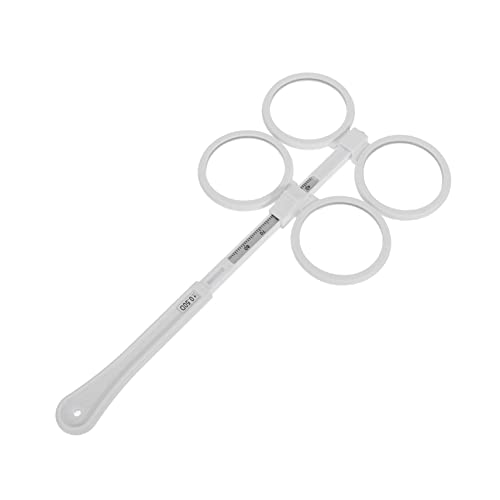 Brillenzubehör brillen werkzeug Brillen-Zubehör optische Flip-Linse Instrumentenklapp für Objektiv Optischer Flipper mit 4 Linsen 4-linsiges Brillenglas Weiß BUGUUYO von BUGUUYO
