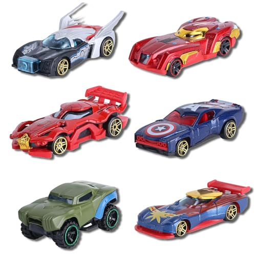 BUKCYUE 6 Stück Mini Auto Set Rennauto, Held Cars Autos Spielzeug, Auto Spielzeug Set, Creative Hot Winner Fahrzeug, Mini Die Cast Spielzeugautos Set, Metallautos Geschenkset für Spiel Kinder (A) von BUKCYUE