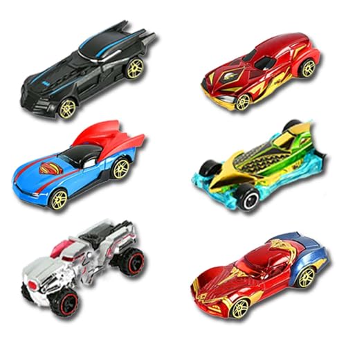 BUKCYUE 6 Stück Mini Auto Set Rennauto, Held Cars Autos Spielzeug, Auto Spielzeug Set, Creative Hot Winner Fahrzeug, Mini Die Cast Spielzeugautos Set, Metallautos Geschenkset für Spiel Kinder (B) von BUKCYUE