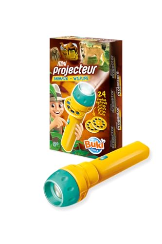 BUKI France Mini-Projektor Tierwelt - Mini-Projektor mit 24 Dias, Farbig illustriertes Begleitheft, 1 LR03-Batterie, Ab 5 Jahren BUKI France Mini-Projektor Tierwelt - Mini-Projektor mit 24 Dias, Farbig illustriertes Begleitheft, 1 LR03-Batterie, Ab 5 Jahren von BUKI France