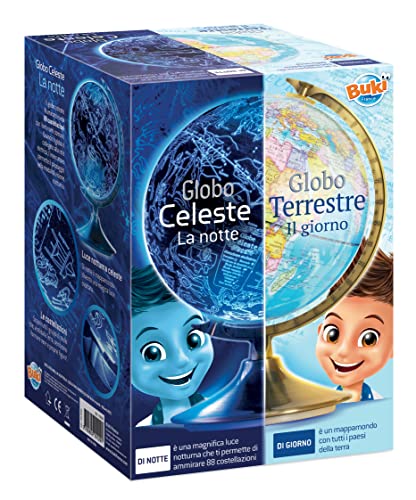 BUKI France 7341IT - Tag und Nacht Globus (Italienische VERSION) von BUKI France