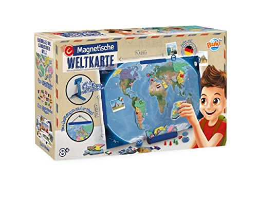 BUKI France 7346DE Magnetische Weltkarte-Deutsche Version von BUKI France