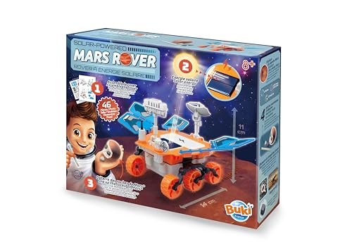 BUKI France – Rover Mars Bausatz – Solar-Roboter und batteriebetrieben mit Felsen zum Ausgraben – wissenschaftliches Spiel ab 8 Jahren – illustrierte Anleitung – STEM Exploration Mars BUKI France – Rover Mars Bausatz – Solar-Roboter und batteriebetrieben mit Felsen zum Ausgraben – wissenschaftliches Spiel ab 8 Jahren – illustrierte Anleitung – STEM Exploration Mars von BUKI France