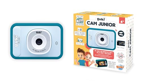 BUKI PV011 - CamJunior - Kinderkamera 2-in-1 für Fotos & Videos – Einfach zu Bedienen ab 4 Jahren, Leicht & Sicher – Ohne Spiele BUKI PV011 - CamJunior - Kinderkamera 2-in-1 für Fotos & Videos – Einfach zu Bedienen ab 4 Jahren, Leicht & Sicher – Ohne Spiele von BUKI France
