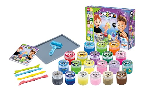 Slime-Set für Kinder – 20 Slime zum Selbermachen: Glow, Galaxy, Metall, Baumwolle – Bastel-Set mit Dosierbechern, Werkzeugen, Silikonmatte & illustrierter Anleitung – ab 6 Jahren Slime-Set für Kinder – 20 Slime zum Selbermachen: Glow, Galaxy, Metall, Baumwolle – Bastel-Set mit Dosierbechern, Werkzeugen, Silikonmatte & illustrierter Anleitung – ab 6 Jahren von BUKI France
