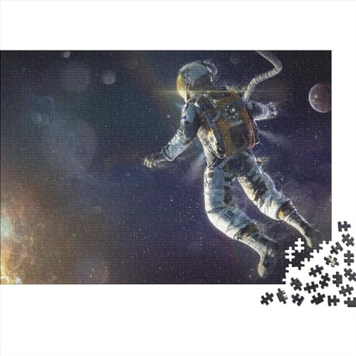 AstronautenPuzzle 1000 Teile für Erwachsene Puzzle für Erwachsene 1000 Teile Lernspiele 1000 Teile (75 x 50 cm) von BUKISA