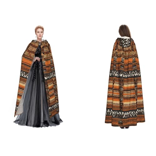 BULQAPZDF Afrikanischer Schlammtuch, Tribal-Umhang mit Kapuze, Samt-Umhang für Erwachsene, Männer und Frauen, Hexe, Vampir, Teufelskostüm, Cosplay und Verkleidung BULQAPZDF Afrikanischer Schlammtuch, Tribal-Umhang mit Kapuze, Samt-Umhang für Erwachsene, Männer und Frauen, Hexe, Vampir, Teufelskostüm, Cosplay und Verkleidung von BULQAPZDF