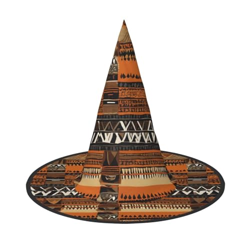 BULQAPZDF Afrikanischer Schlammtuch Tribal Halloween Hexerhut Halloween Hexer Party Kostüm Zubehör BULQAPZDF Afrikanischer Schlammtuch Tribal Halloween Hexerhut Halloween Hexer Party Kostüm Zubehör von BULQAPZDF