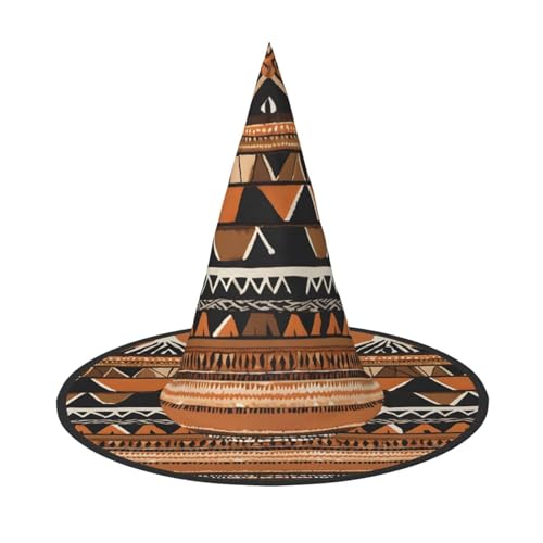BULQAPZDF Afrikanischer Schlammtuch Tribal Halloween Hexerhut Halloween Hexer Party Kostüm Zubehör BULQAPZDF Afrikanischer Schlammtuch Tribal Halloween Hexerhut Halloween Hexer Party Kostüm Zubehör von BULQAPZDF